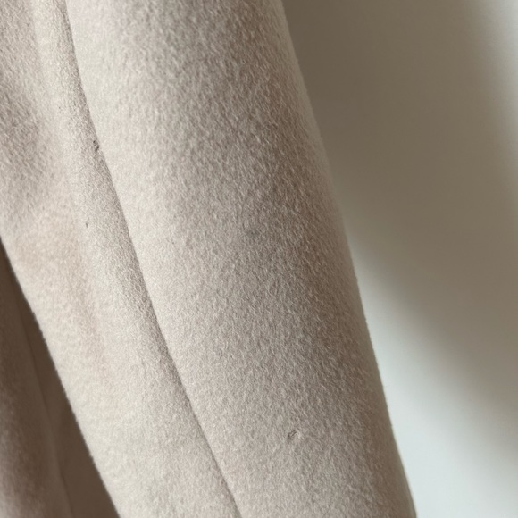 MaxMara Beige Button Front Wool Coat - Picture 8 of 9